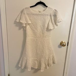 White Ruffle Dress